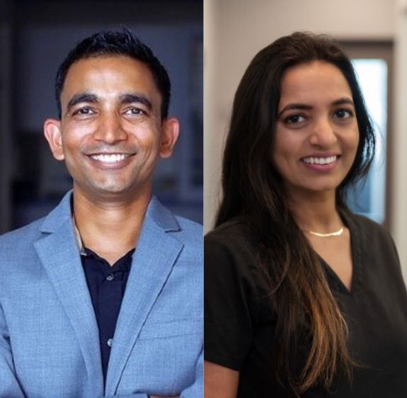 photo of Dr. Prashantkumar Gajera and Dr. Shitalben Patel smiling